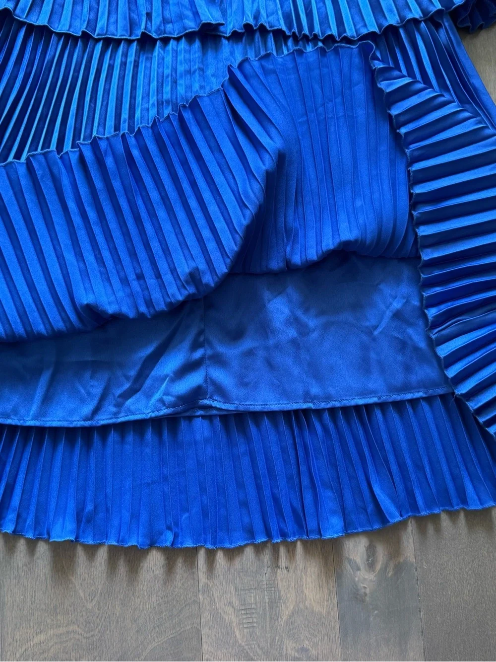 Abercrombie & Fitch Giselle Pleated Tiered Maxi Dress